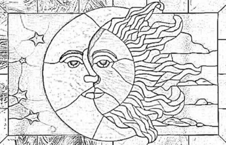 Фреска раскраска