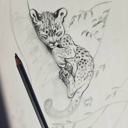 Тату Рысь для девушек эскизы