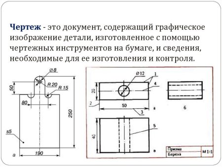 Черчение аксонометрические проекции деталей 3 вида
