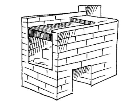 Печь рисунок