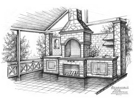 Эскизы барбекю