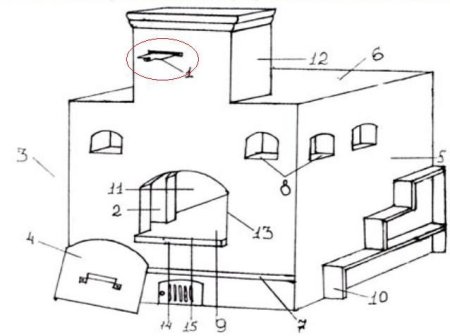 Вьюшка печная чертеж