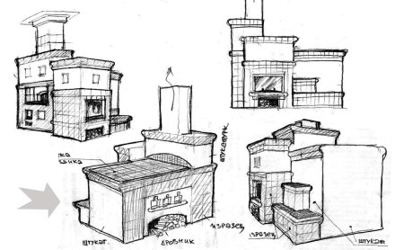 Схема русской печи с подтопком и лежанкой