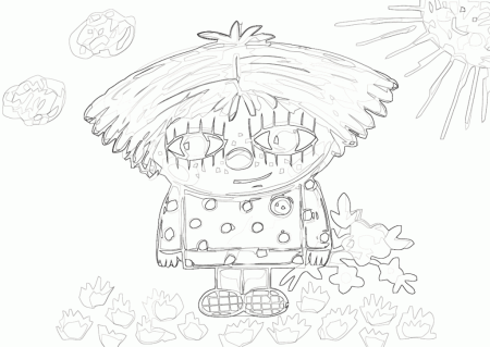 Разукрашка Домовенок Кузька