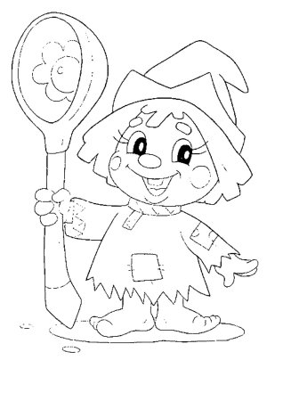 Домовенок раскраска