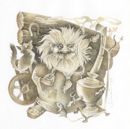 Домовой иллюстрации