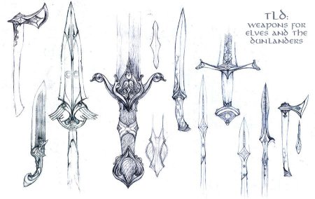 Скетчи оружия фэнтези