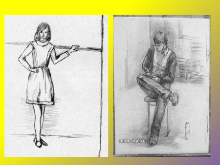 Этапы рисования фигуры человека