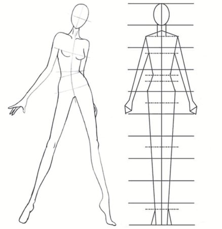 Фигура человека в движении