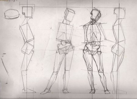 Академический рисунок Венеры Медичи