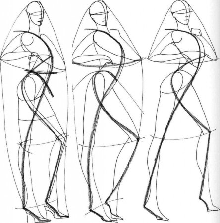 Зарисовки людей карандашом