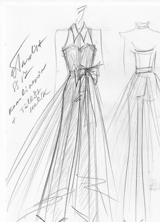 Эскизы одежды дизайнеров