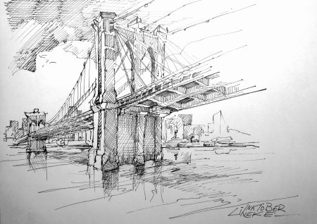 Бруклинский мост скетч