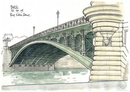 Мост набросок