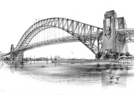 Мост рисунок