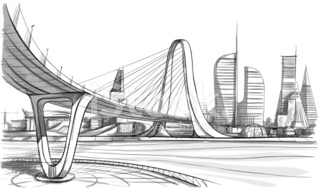 Архитектурные эскизы мосты