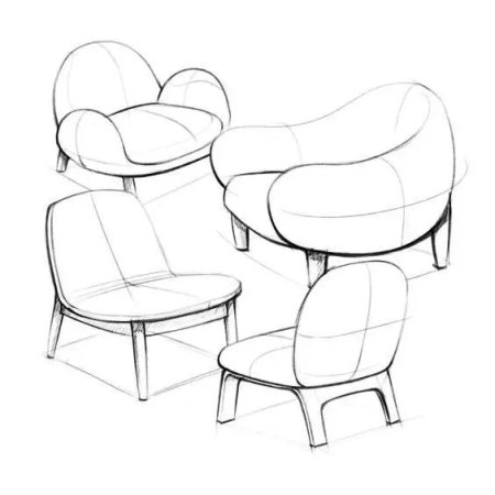 Наброски кресла