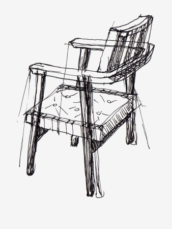 Наброски кресла