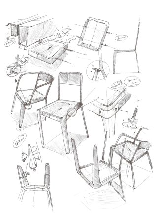 Стул скетч Промдизайн