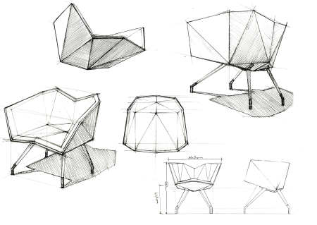 Дизайнерские зарисовки мебели
