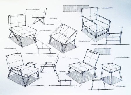 Кресло в перспективе