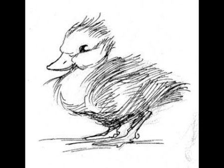 Рисунки карандашом утка тату