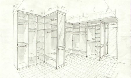 Эскиз шкафа купе