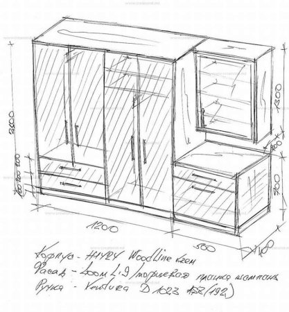 Эскизы корпусной мебели