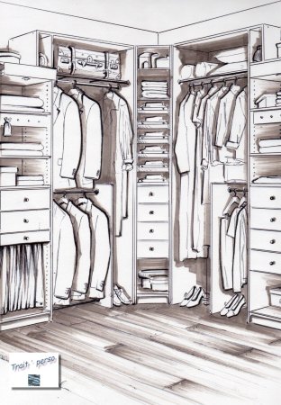 Эскиз шкафа