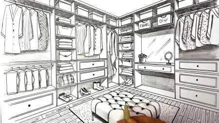 Гардеробная эскиз