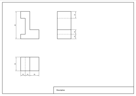 Технический рисунок детали