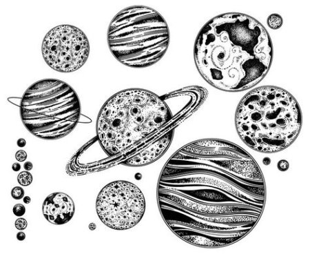 Эскизы планет