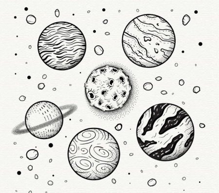 Планеты карандашом