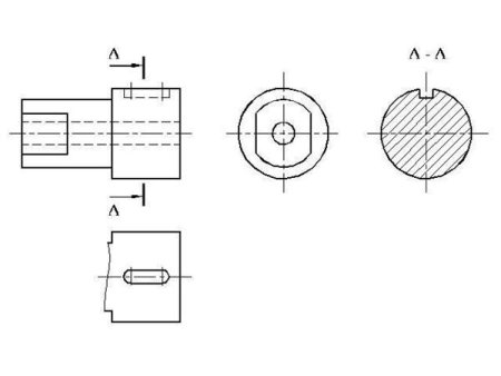 Выполнить чертеж детали с необходимыми сечениями