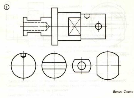 Сечение валика чертеж