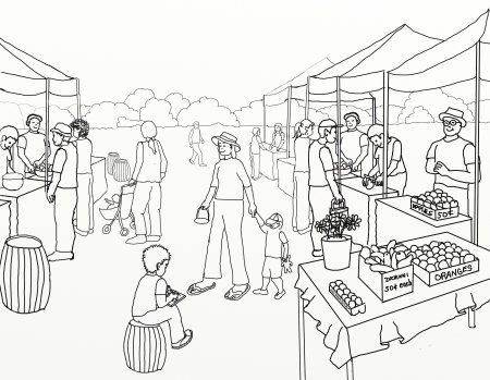 Ярмарка рисунок