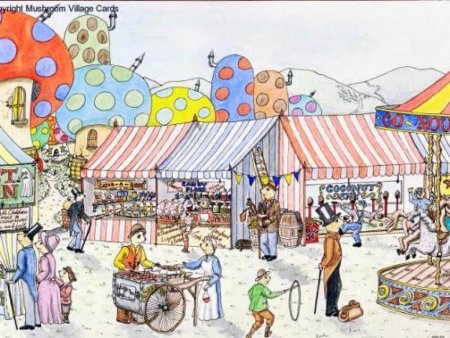 Ярмарка иллюстрация современная