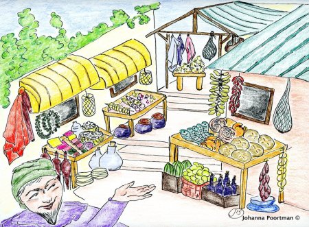 Ярмарка набросок