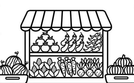 Витрина магазина рисунок