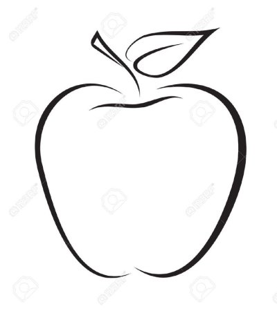 Эскиз яблоко Apple