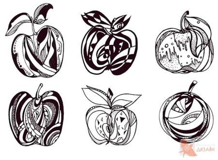 Поэтапное рисование яблока