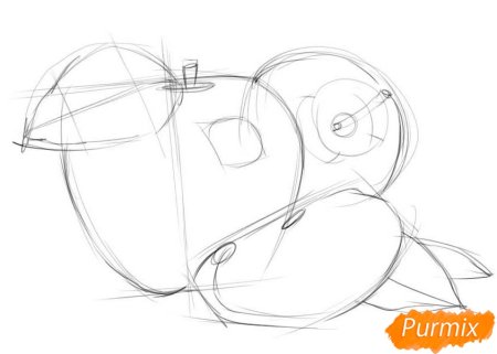 Яблоко вектор