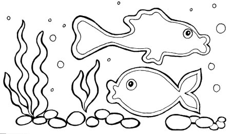 Шаблон рыбка для аппликации