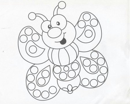 Раскрашивание пластилином трафареты