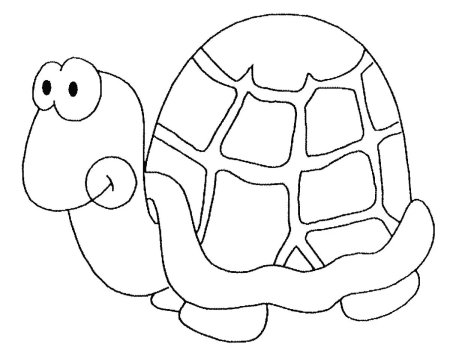 Трафарет черепахи для аппликации