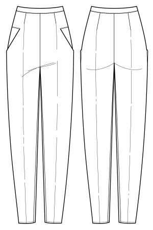 Эскиз мужских брюк