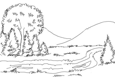 Рисование реки Кубань