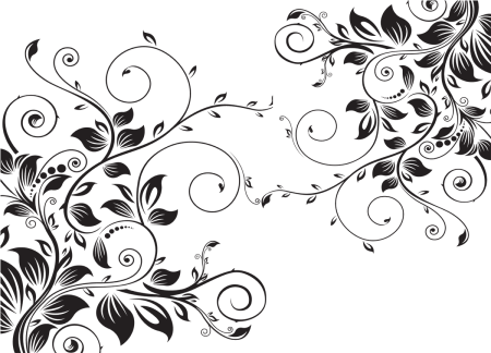 Векторный цветочный орнамент