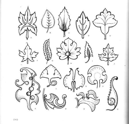 Стилизованные цветы и растения