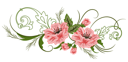 Красивый орнамент из цветов